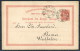 1889 Norway 10 Ore Brevkort Porsgrund - Westfalen Germany - Ganzsachen