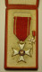Pologne Poland 1944 " Order Of Polonia Restituta " Knight´s Cross Gold Plated + Miniature + Original Box - Autres & Non Classés
