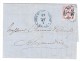 Ägypten 1 Pia Brief  27 3 1867 Von Cairo Nach Alexandria Mit AK-Stempel - 1866-1914 Khédivat D'Égypte