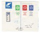 R-Flug Brief 1.5.1949 Ab Tel Aviv Mit  Mi.# 2 4 U. 5 Mit Tabs - Lettres & Documents