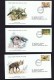 1977 Nature Protection; Otter, Fox, Hyena   WWF FDCs With Inserts - Bofutatsuana