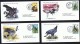 1979  Birds Of Prey: Owl, Buzzard, Hawk, Eagle   WWF FDCs With Inserts - Gambia (1965-...)