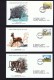 1977  Endangered Animals: Porcupine, Klipspringers, Baboons    WWF FDCs With Inserts - Lesotho (1966-...)