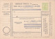 190? BULETIN D´EXPEDITION MANDATE POSTALE INTERNATIONALE,IMPRINTED POSTAGE 5 BANI,CAROL.(A1) - Pacchi Postali