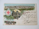 Ansichtskarte Österreich Levante  Jerusalem 1898 Mehrbildkarte. RAR!! Echt Gelaufen Nach Forchtenberg.Groupe Des Bedoins - Palestine