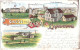 Gruss Aus Langeoog Color Litho Hotel Ahrenholz Abtei Total 18.8.1900 Gelaufen - Langeoog