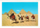 CARTOLINA - Egitto - Egypt - Giza - Piramidi - Cammelli - Viaggiata Per Les Deux Alpes - Gizeh