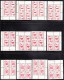 Canada MNH Complete Set Of Plate Blocks (36 In Total) Fourth Issue Of Centennial (Red) Postage Dues - Port Dû (Taxe)