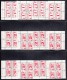 Canada MNH Complete Set Of Plate Blocks (36 In Total) Third Issue Of Centennial (Red) Postage Dues - Postage Due