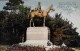 CARTE POSTALE ORIGINALE ANCIENNE COULEUR : MONT CASSEL  STATUE DU MARECHAL FOCH A CHEVAL EN 1928  NORD (59) - Cassel