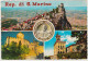 POSTCARD & STAMPS / TIMBRES - San Marino - Unused Multiview With 5 Stamps/Timbres - San Marino