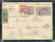 NOUVELLE CALÉDONIE - N° 92 + 93 (3)/ LR DE NOUMEA LE 23/5/1919, POUR MARSEILLE - TB - Covers & Documents