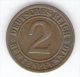 GERMANIA WEIMAR 2 RENTENPFENNIG 1924 - 2 Renten- & 2 Reichspfennig
