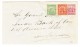 El Salvador Ganzsachen Brief 1 Centavos Mit Zusatz 1 + 3 C Auf Brief 1898 Nach San Salvador - Salvador