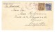 El Salvador Ganzsachen Brief 5 Centavos Blau Mit Zusatz 5 C Braun Auf Brief 12.3.1898 Nach Acajutla - Salvador