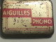 Boite Métalique Lithographiée A Aiguille Pour Phonographe Phono Pavillon Ou Autre ( Rouge Et Doré ) - Objets Dérivés