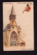 Jolie CPA Chocolat Guérin-Boutron, Le Vieux Paris, Albert Robida, église Saint-Julien-des-Ménétriers - Chocolat