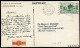 NOUVELLES HEBRIDES - N°144 / CP PUBLICITAIRE PLASMARINE, O.M. PORT VILA DU 4/12/1954, POUR LA FRANCE - TB - Cartas & Documentos