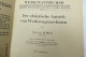 O.Weidling "Der Elektromotor Für Die Werkzeugmaschine" Nr. 54 Der Werkstattbücher, Von 1935 - Technical