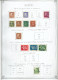 Delcampe - SUEDE - Sur 22 Feuilles "maison", + 260 Timbres De La Période Classique - Collections