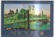 77642) Cartolina Di New York-veduta Notturna Del Ponte Di Brooklyn -viaggiata - Brooklyn
