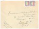 1923, LETTRE SUISSE, MI 187 PAAR + BELLE VIGNETTE , TERRITOT Pour Les USA/4789 - Briefe U. Dokumente