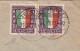 1923, LETTRE SUISSE, MI 187 PAAR + BELLE VIGNETTE , TERRITOT Pour Les USA/4789 - Lettres & Documents