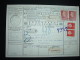 BULLETIN D'EXPEDITION TP 1G X2 + 45C X2 OBL. 5 V 1956 ZWOLLE + PARIS LA CHAPELLE INTER POSTAUX ARRIVEE 14 MAI 1956 - Spoorwegzegels
