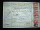 BULLETIN D'EXPEDITION TP 1G X5 + 10C OBL. 19 VI 56 UTRECHT + PARIS LA CHAPELLE INTER POSTAUX ARRIVEE 23 JUIN 1956 - Railway