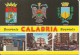 CALABRIA SOUVENIR 1986 CARTOLINA POST CARD STEMMI E CITTA'  ARMS AND TOWNS  VIAGGIATA - Altri & Non Classificati