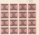 SI53D Cina China Chine  Block Of 16  Board Sheet  TAX MH - Strafport