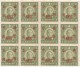 SI53D Cina China Chine  Block Of 12  Japan Occupation MH Overprint Red Decals On The Back - 1912-1949 Repubblica