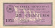 BILLETE LOCAL GUERRA CIVIL 25 CTS CONSELL MUNICIPAL DOMENYS DEL PENEDES - Autres & Non Classés