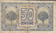 BILLETE LOCAL GUERRA CIVIL 50 CTS  AYUNTAMIENTO DE HORTS DEL LLOBREGAT - Autres & Non Classés