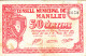 BILLETE LOCAL GUERRA CIVIL 50 CTS CONSELL MUNICIPAL DE MANLLEU - Autres & Non Classés