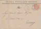 SIENA 1885 - BANCA POPOLARE SENESE / EFFIGIE CENT. 20 / ANNULLO NUMERALE A BARRE 27  - S3452 - Storia Postale