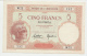 New Caledonia Noumea 5 Francs 1926 XF+ P 36b 36 B - Nouvelle-Calédonie 1873-1985