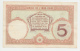 New Caledonia Noumea 5 Francs 1926 AXF  P 36b 36 B - Nouméa (Nuova Caledonia 1873-1985)