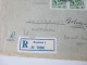 Jugoslawien 1958 Registered Letter To Stuttgart. Schöne Frankatur. R Beograd 4 No 7694 - Lettres & Documents