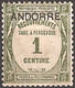 FRENCH ANDORRA..1931..Michel # 9...MH...Portomarken. - Ungebraucht