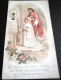 LOT DE 8 CARTES DE COMMUNION ANCIENNES DONT 1 PEINTE A LA MAIN DE 1904 - CARTES DE 1899 A 1917 - Communion