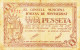 BILLETE LOCAL GUERRA CIVIL 1 PTS CONSELL MUNICIPAL D`OLESA DE MONTSERRAT - Autres & Non Classés