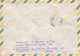 STAMPS ON COVER, NICE FRANKING, FLOWERS, TRAIN, DELTAPLANE, 1991, BRAZIL - Lettres & Documents