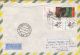 STAMPS ON COVER, NICE FRANKING, FLOWERS, YANOMAMI INDIAN, 1991, BRAZIL - Lettres & Documents