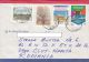STAMPS ON COVER, NICE FRANKING, MOSQUE, AIRPORT, TREE, PLANE, 1992, ISRAEL - Lettres & Documents