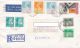 STAMPS ON REGISTERED COVER, NICE FRANKING, STAMP ISSUES, QUEEN ELISABETH 2ND, 1992, HONG KONG - Covers & Documents