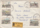 STAMPS ON REGISTERED COVER, NICE FRANKING, VIENNA WIPA EXHIBITION, 1967, AUSTRIA - Covers & Documents