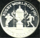 NEW ZEALAND $5 DOLLARS RUGBY WORLD CUP SPORT FRONT QEII HEAD BACK 1991 AG SILVER PROOF KM?READ DESCRIPTION CAREFULLY!!! - Nueva Zelanda