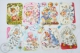 8 Different Childrens/ Babies Illustrations - Western Germany Kruger Embossed, Die Cut/ Scrap Paper - Enfants