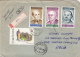 STAMPS ON REGISTERED COVER, NICE FRANKING, MONUMENTS, PERSONALITIES, 1993, ROMANIA - Covers & Documents